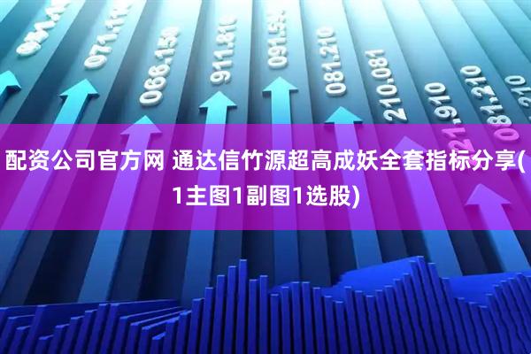 配资公司官方网 通达信竹源超高成妖全套指标分享(1主图1副图1选股)